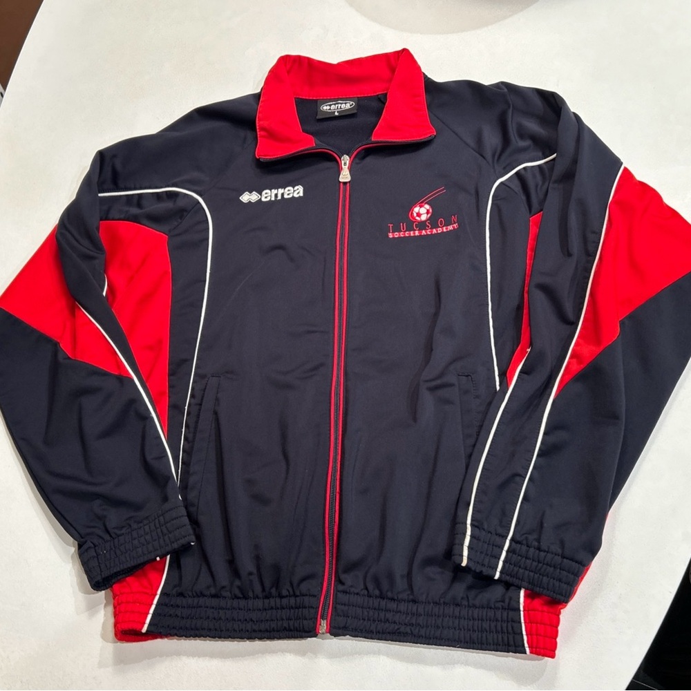 Vintage Errea Tucson Soccer Academy jacket Embroidered large